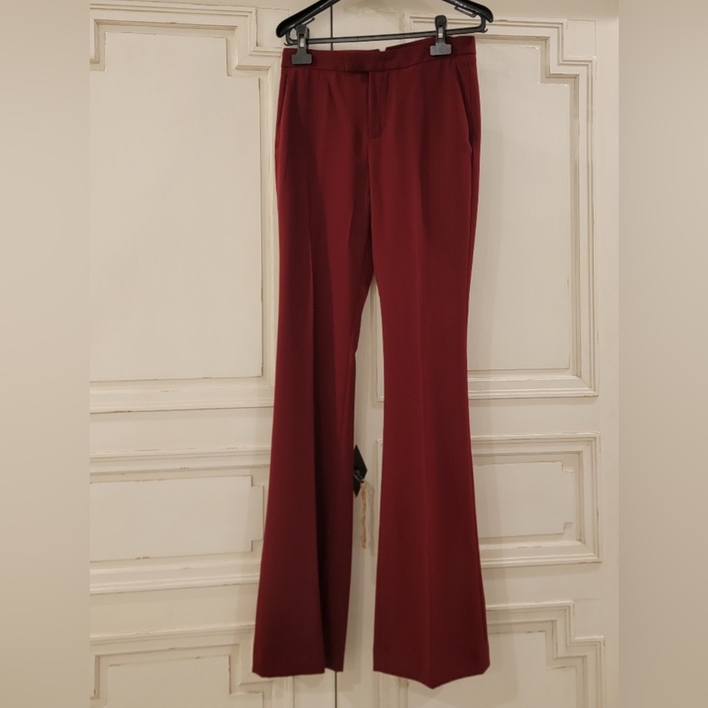Zara Brand New Burgundy Pants – Elegant & Stylish